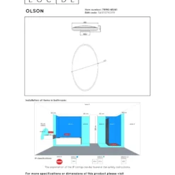 Plafondi Lucide Olson, Ø45cm, IP44, 45W,