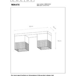 Plafondi Lucide Renate, 10x32cm, IP20, kulta