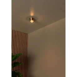 Plafondi Lucide Rigon, Ø9cm, IP20, 7W, kulta