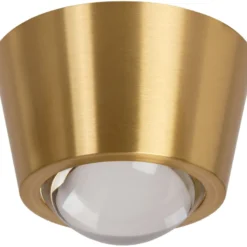 Plafondi Lucide Rigon, Ø9cm, IP20, 7W, kulta