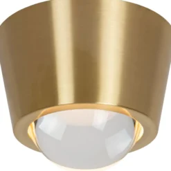 Plafondi Lucide Rigon, Ø9cm, IP20, 7W, kulta