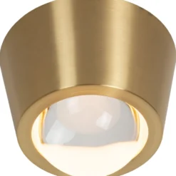 Plafondi Lucide Rigon, Ø9cm, IP20, 7W, kulta