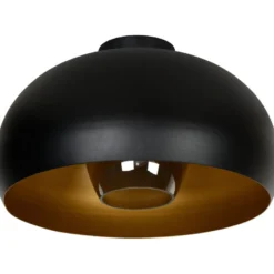 Plafondi Lucide Sharan, Ø38cm, IP20, musta
