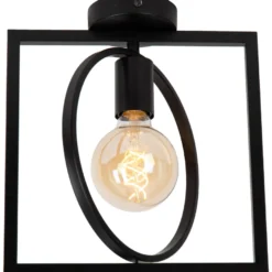 Plafondi Lucide Suus, 23.5x28cm, IP20, musta