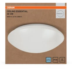 Plafondi Osram Essential valkoinen, eri vaihtoehtoja