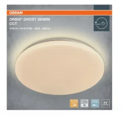 Plafondi Osram Orbis Ghost CCT valkoinen, eri kokoja