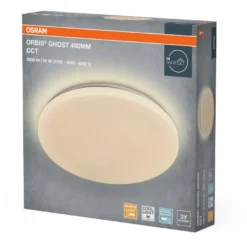 Plafondi Osram Orbis Ghost CCT valkoinen, eri kokoja