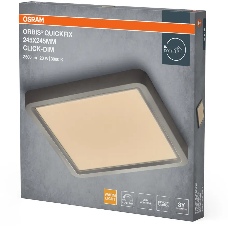 Plafondi Osram Orbis Quickfix Click Dim 830 3000K, eri vaihtoehtoja