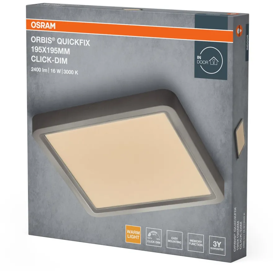 Plafondi Osram Orbis Quickfix Click Dim 830 3000K, eri vaihtoehtoja