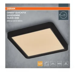 Plafondi Osram Orbis Quickfix Click Dim 830 3000K, eri vaihtoehtoja