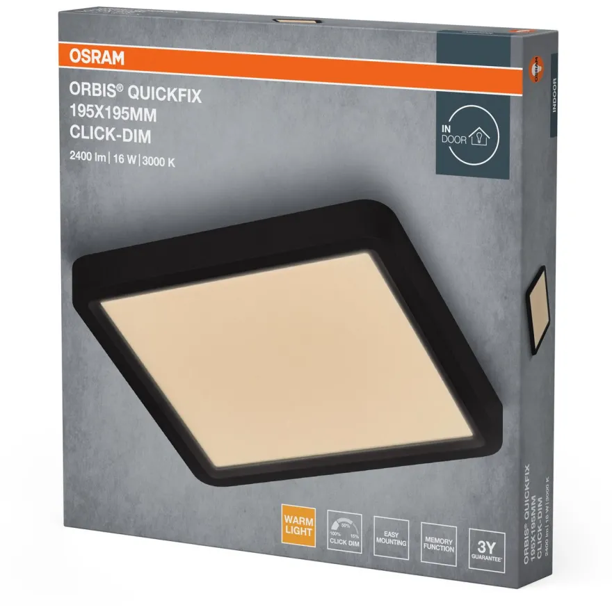 Plafondi Osram Orbis Quickfix Click Dim 830 3000K, eri vaihtoehtoja