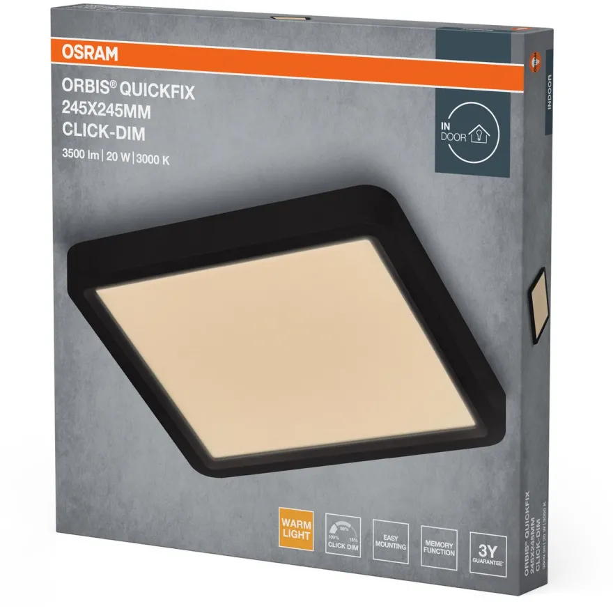 Plafondi Osram Orbis Quickfix Click Dim 830 3000K, eri vaihtoehtoja