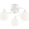 Plafondi Sessak Iris 3-osainen K11010-3V, Ø 42cm, metalli, mattavalkoinen