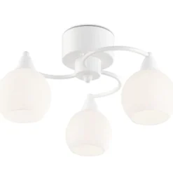 Plafondi Sessak Iris 3-osainen K11010-3V, Ø 42cm, metalli, mattavalkoinen