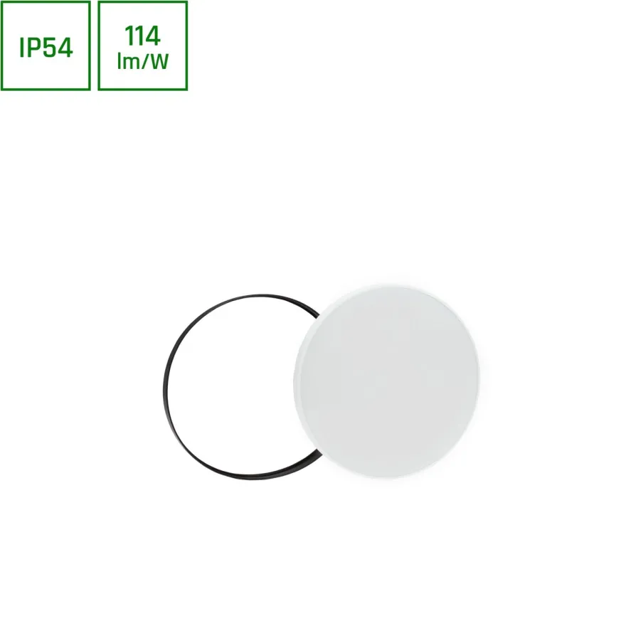 Plafondi Spectrum Nymphea Black & White 115° IP54 valkoinen/musta, eri vaihtoehtoja