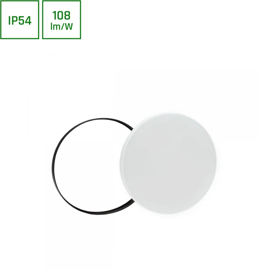 Plafondi Spectrum Nymphea Black & White 115° IP54 valkoinen/musta, eri vaihtoehtoja