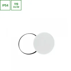 Plafondi Spectrum Nymphea Black & White 115° IP54 valkoinen/musta, eri vaihtoehtoja