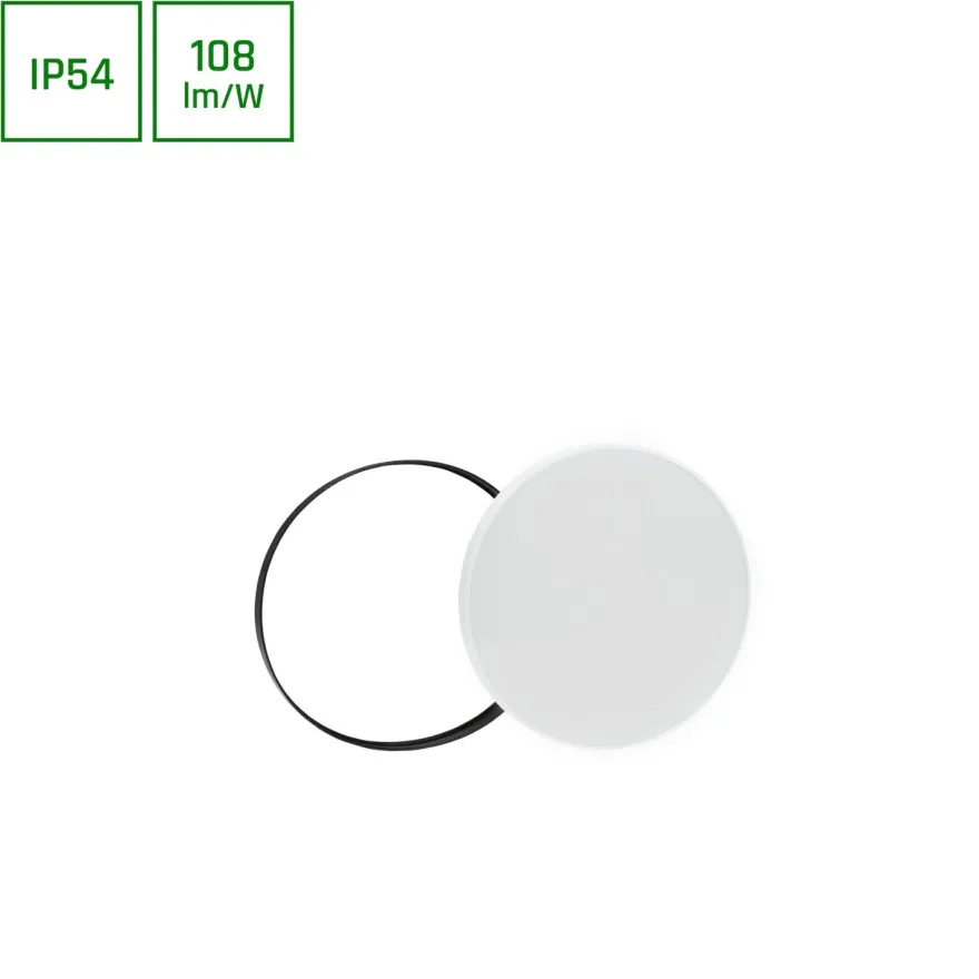 Plafondi Spectrum Nymphea Black & White 115° IP54 valkoinen/musta, eri vaihtoehtoja