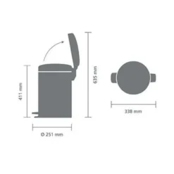 Poljinroska-astia Brabantia NewIcon, 12L, eri värejä