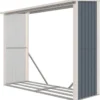 Polttopuukatos Fornorth 242x89x190cm, 2.15m²