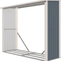 Polttopuukatos Fornorth 242x89x190cm, 2.15m²