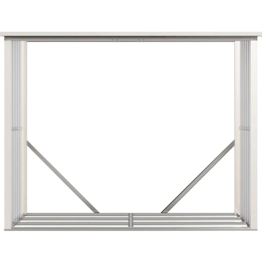 Polttopuukatos Fornorth 242x89x190cm, 2.15m²