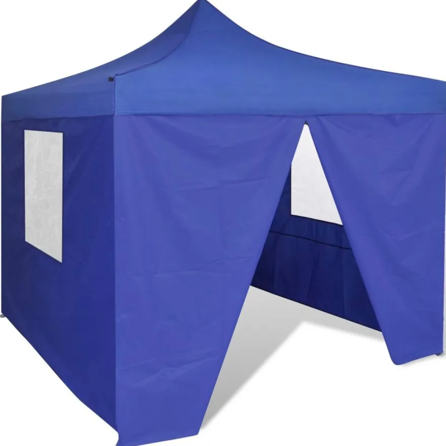 Pop-up teltta kokoontaitettava, seinillä, 3x3m, sininen