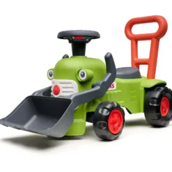 Potkutraktori Falk, Claas Vintage, ohjauspyörällä, äänimerkillä ja työntökahvalla