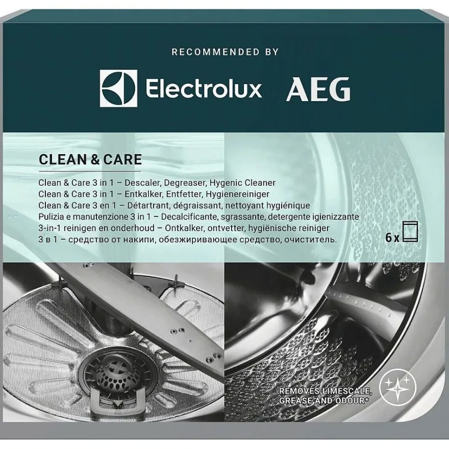 Puhdistusaine pyykin- ja astianpesukoneelle Electrolux M2GCP601 3 in 1