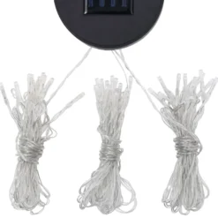 Puutarhakatos LED-valonauhoilla, 3x3m, eri värejä