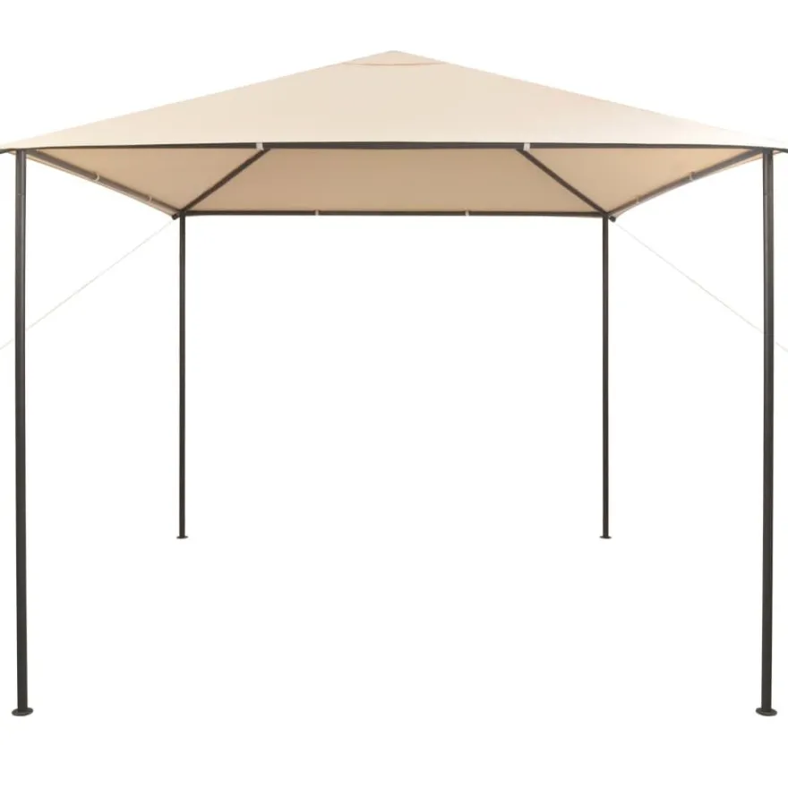 Puutarhakatos/paviljonki 3x3, teräs, beige