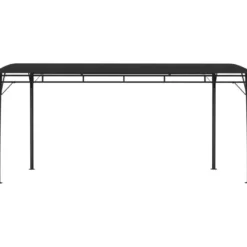 Puutarhan aurinkokatos 4x3x2,25 m antrasiitti