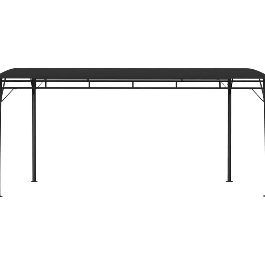 Puutarhan aurinkokatos 4x3x2,25 m antrasiitti