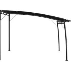 Puutarhan aurinkokatos 4x3x2,25 m antrasiitti