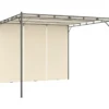 Puutarhan huvimaja sivuverholla 3x3x2,25m cm kerma