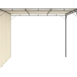 Puutarhan huvimaja sivuverholla 3x3x2,25m cm kerma
