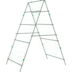 Puutarhasäleikkö köynnöskasveille A-runko 99x90x175,5 cm teräs (09281)