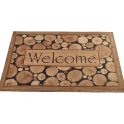 PVC-ovimatto Linento Nature, 40x60cm, brown