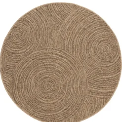 Pyöreä matto Benina Natural Sun, sisä- ja ulkokäyttöön, ruskea, eri kokoja