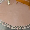 Pyöreä matto Linento 1286, Ø80cm, cappuccino