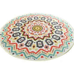 Pyöreä matto Linento Mandala, monivärinen, eri kokoja