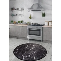 Pyöreä matto Linento Marble, eri kokoja ja värejä