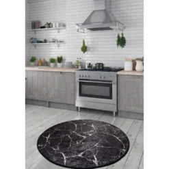 Pyöreä matto Linento Marble, eri kokoja ja värejä