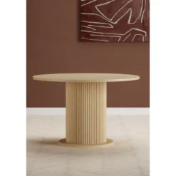Pyöreä ruokapöytä Venture Home Reko, ø120cm, ruskea