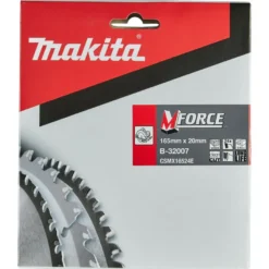Pyörösahanterä Makita M-Force 165x20x2.0mm, Z-24, puulle
