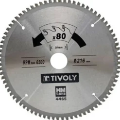 Pyörösahanterä Tivoly 160 × 20 × 2,5/1,5mm alumiinille ja värimetalleille