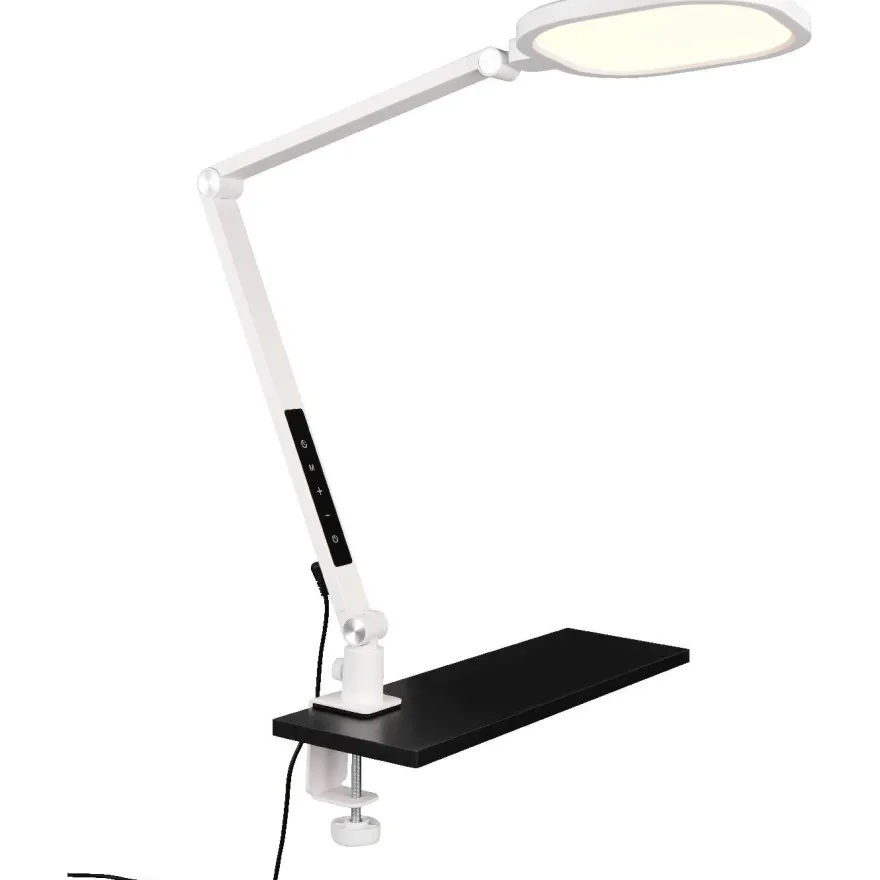 Pöytä-/klipsivalaisin Trio Servo, LED, eri värejä