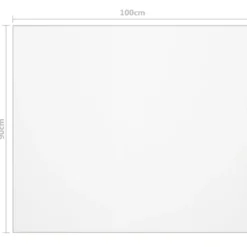 Pöytäsuoja läpinäkyvä 100x90 cm 2 mm PVC (88259)