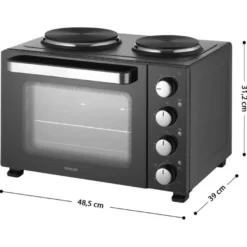 Pöytäuuni keittolevyillä Sencor SEO2800BK, musta