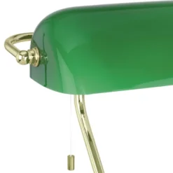 Pöytävalaisin Eglo Banker, 60W, 390x275mm, E27, IP20, vihreä/messinki
